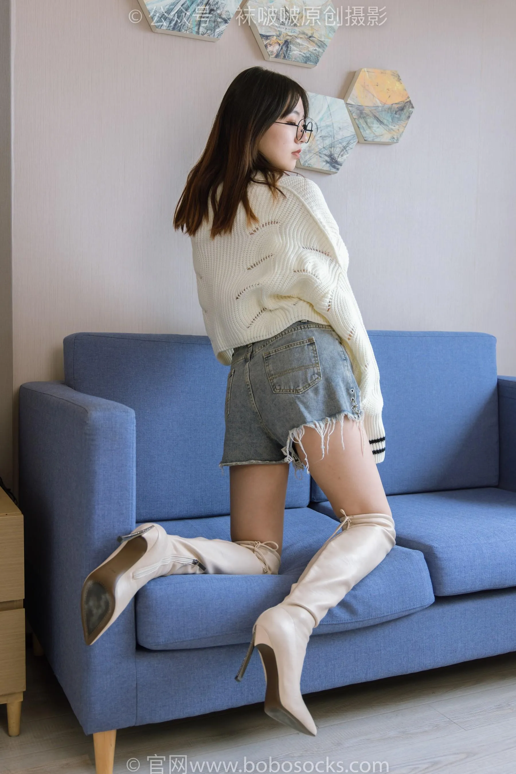 [BoBoSocks袜啵啵]NO.222 小甜豆-长靴、白棉袜、裸足 [79P]插图1